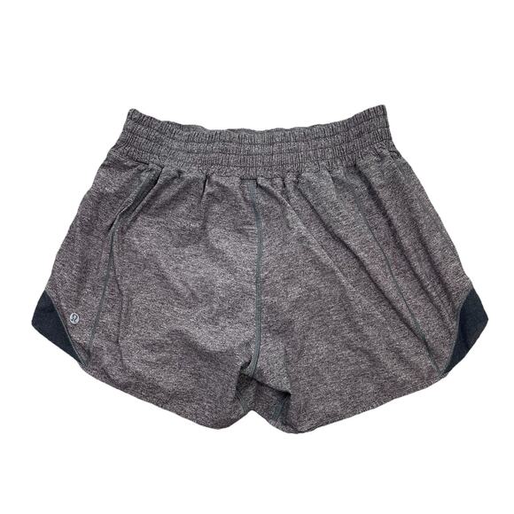 Lululemon Hotty Hot Short Size 6 High Rise Long 4" Gray MISSING DRAWSTRING 62-3 - Picture 1 of 9
